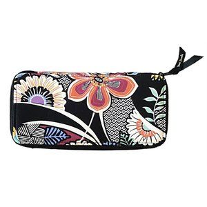 Vera Bradley Zip Large Travel Pill Case Kauai Floral Flower Fabric Pattern